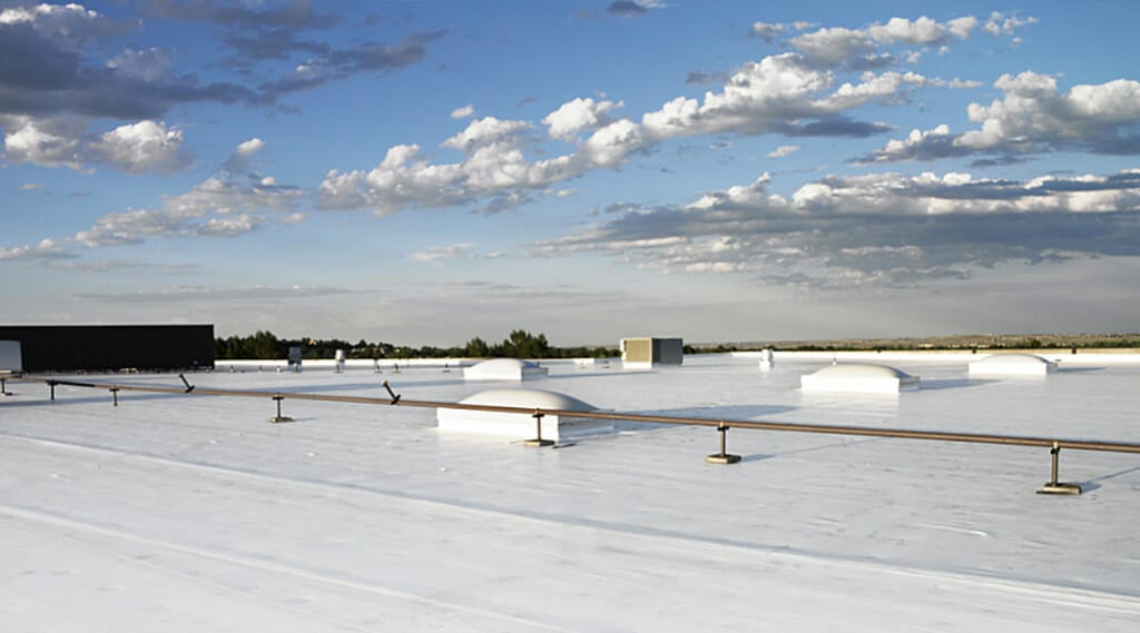 Commercial building roof