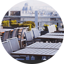 Outdoors tables and chairs